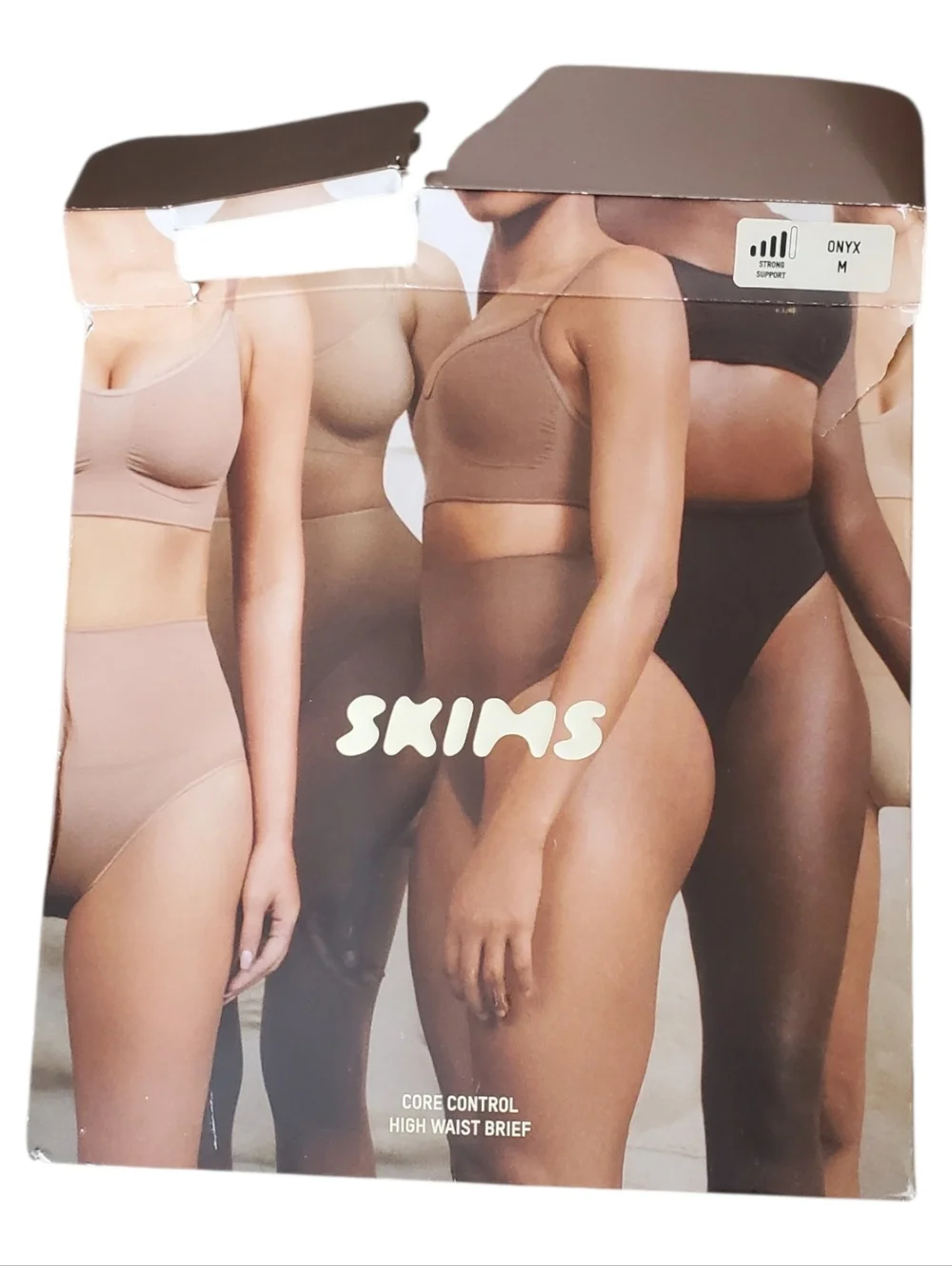 Skims Core Control High Waist Brief Onyx Medium Shapewear Feminine